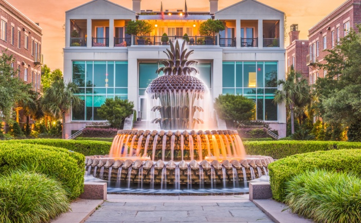 Downtown Charleston, SC Pineapple Fountain