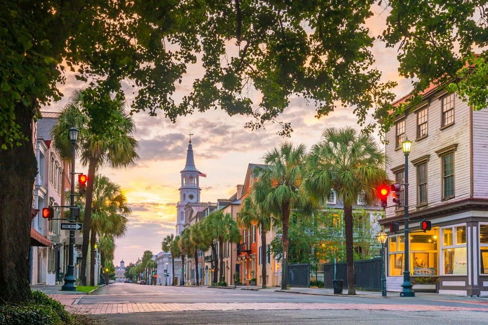 Historical Downtown Area in Charleston, SC